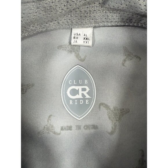 Club Ride Mens Shirt Snap Long Sleeve Size XL Performance Vented Pocket Biking - Picture 11 of 15